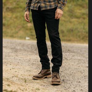 HIROSHI KATO SZ 32 The Axe Slim Chino Pant in Wash Black Made in USA